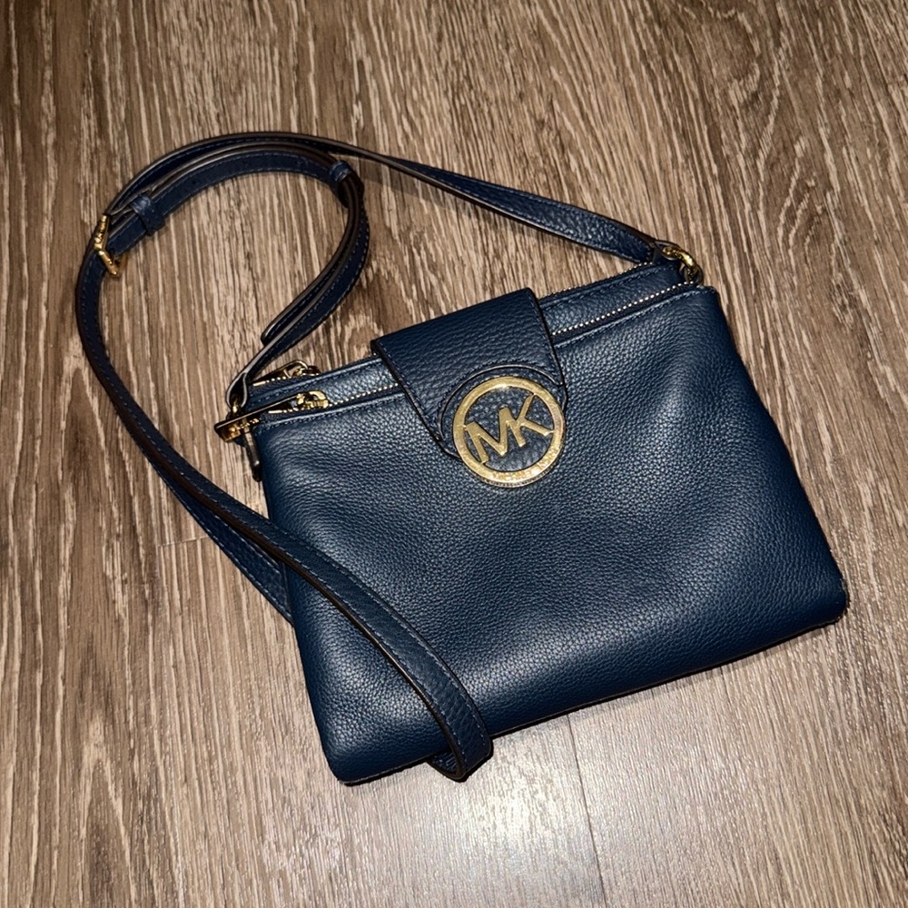 Michael Kors Navy Blue Crossbody Bag